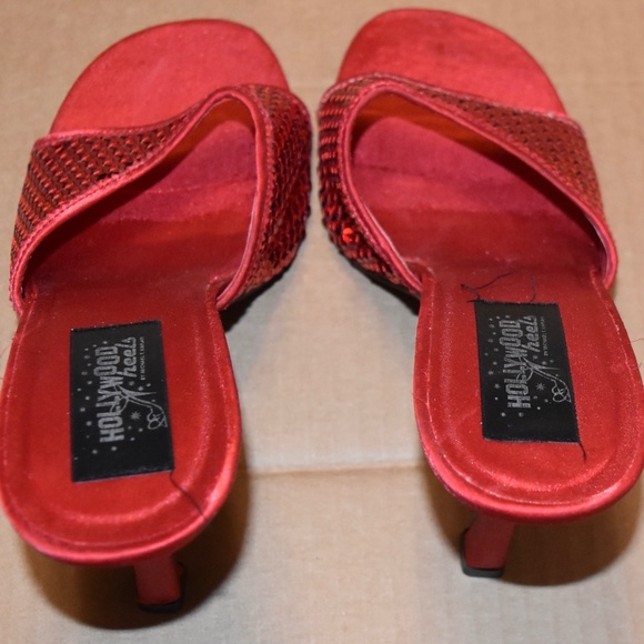 HOLLYWOOD HEELS Shoes Hollywood Heels Sequin Slipon Poshmark